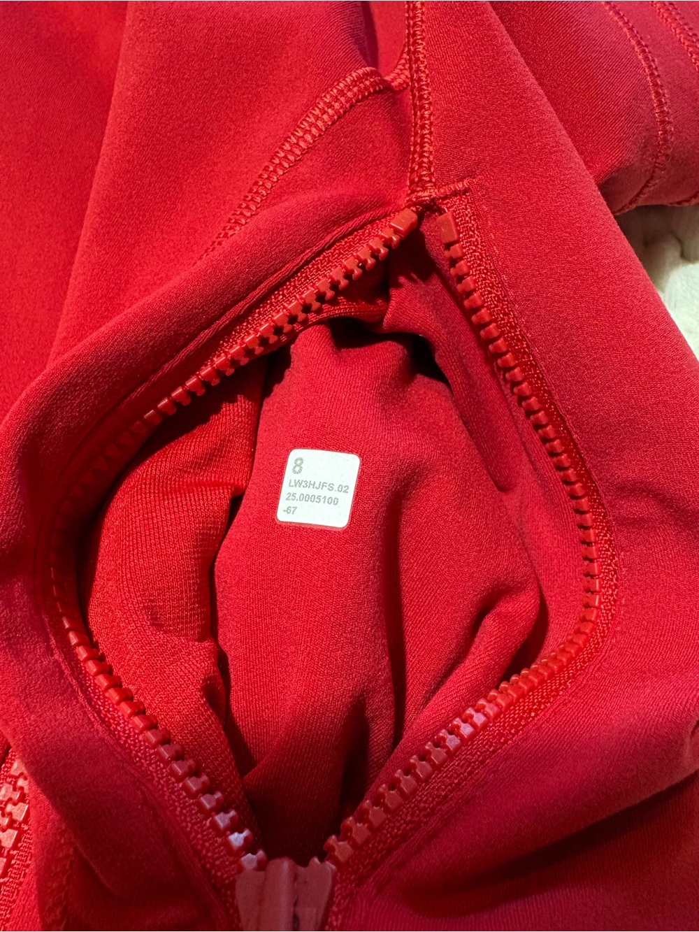 RARE! Lululemon dark red define cropped jacket nulu size 8 - Picture 2 of 9